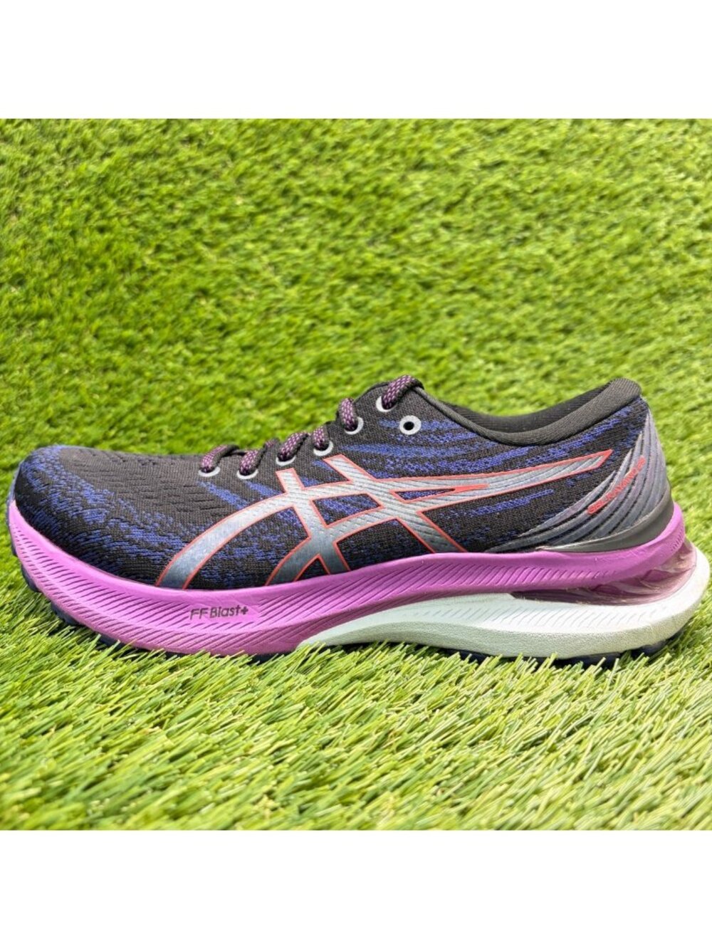 Asics Gel-Kayano 29 Womens Size 6.5 Black Purple Athletic Running Shoes Sneakers - Picture 3 of 9